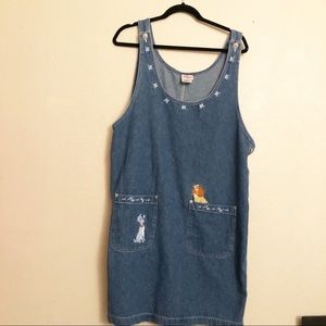 Disney Lady and the Tramp Denim Dress Size XL